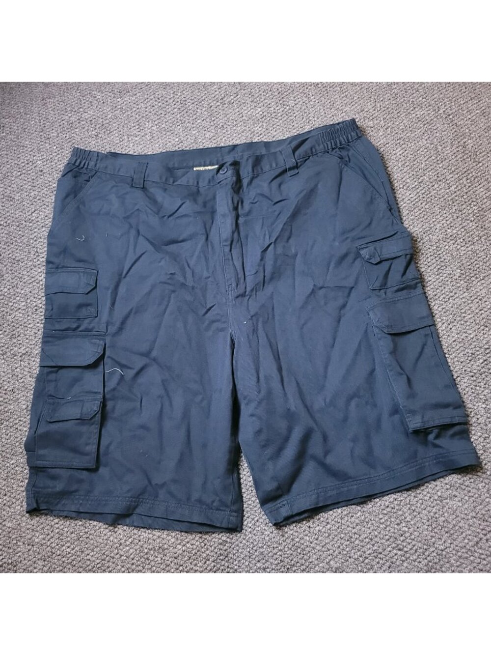 Boulder Creek Cargo Shorts Mens 48 Big Tall Khaki Elastic LL Chino y2K Blue